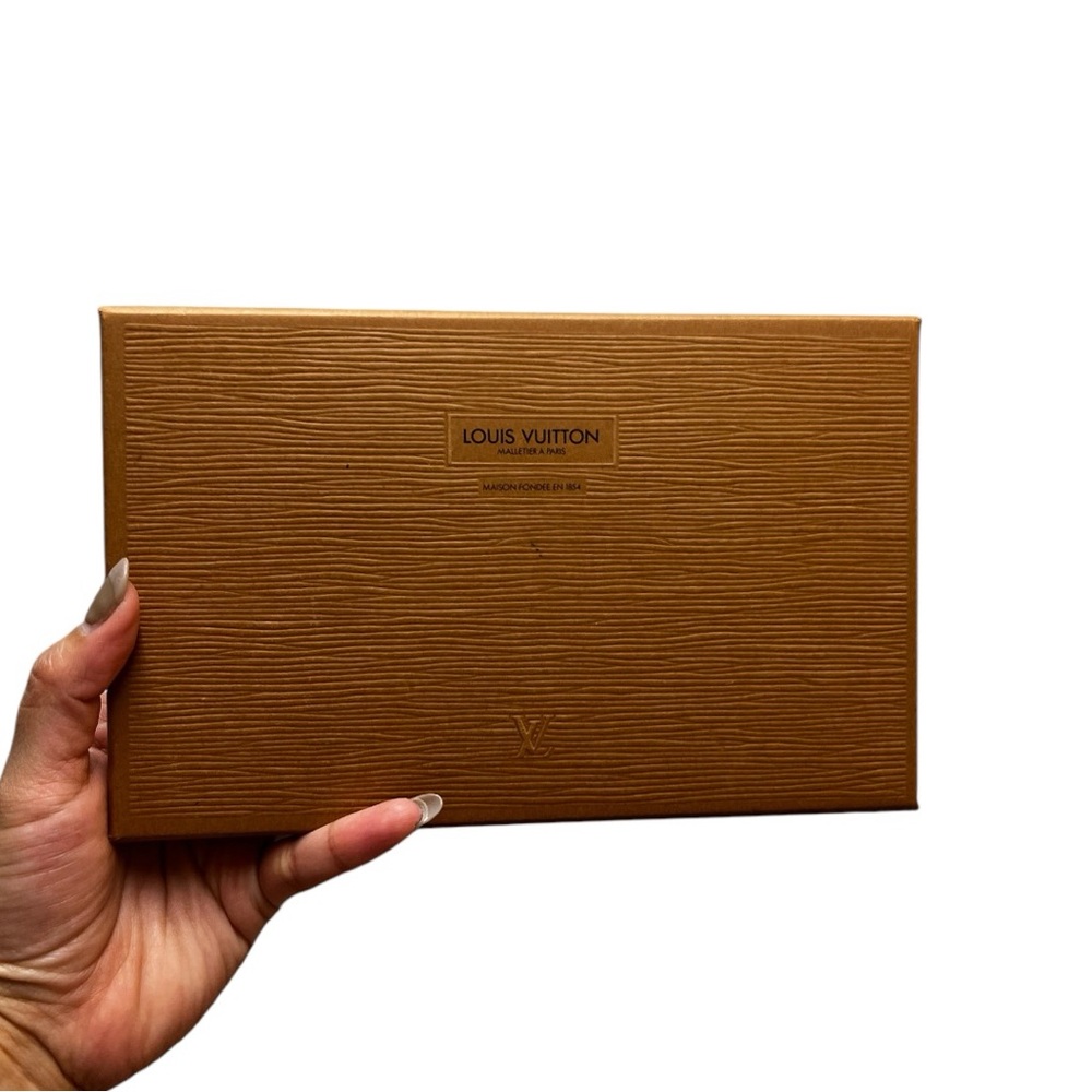 Authentic Louis Vuitton brown box for wallet or small clutch